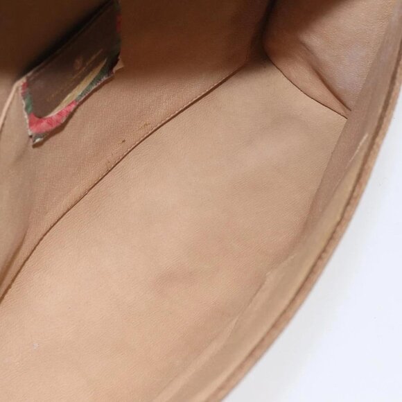 GUCCI GG Supreme Web Sherry Line Clutch Bag PVC Beige Red 89 01 031 Auth 123291 - Picture 2 of 16